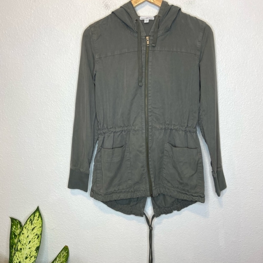 Standard James Perse Full Zip Utility Military Jacket